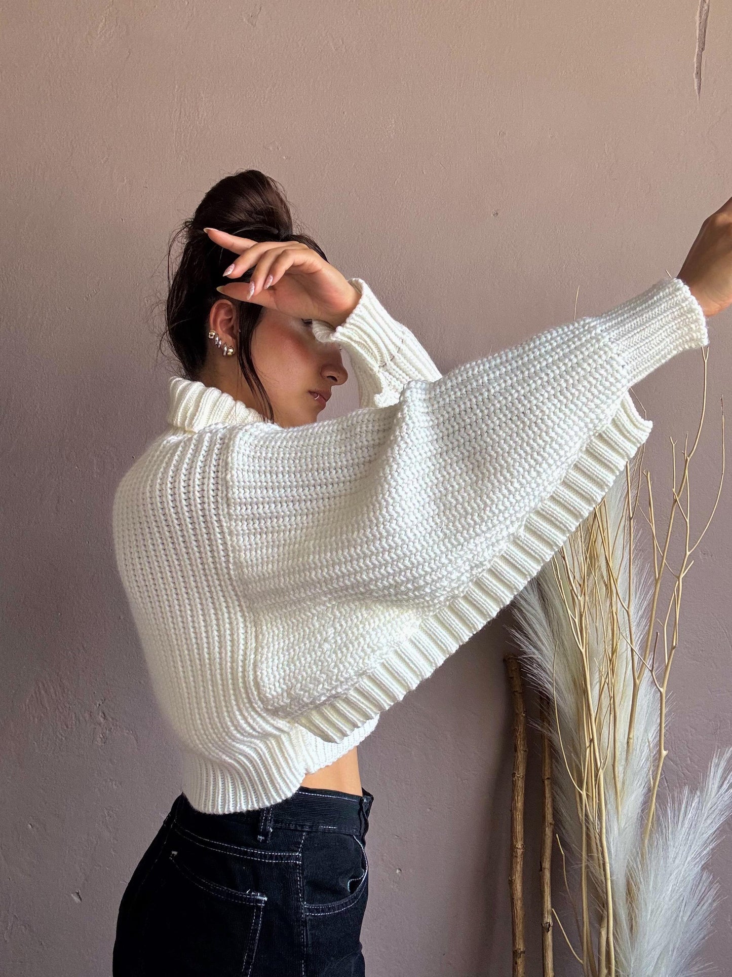 Suéter tipo crop top Moira