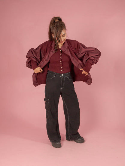 Chaqueta Bourgo cuello Alto (Dril)