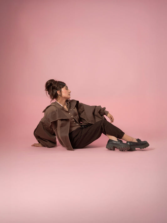 Chaqueta Bourgo con solapas (Dril)